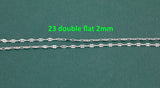 Sterling Silver Chain USA Made Paperclip Chains Satellite Bar Cable Rolo Oval Cuban Italian Figaro For Permanent Jewelry Made in USA 925 SS