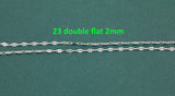 Sterling Silver Chain USA Made Paperclip Chains Satellite Bar Cable Rolo Oval Cuban Italian Figaro For Permanent Jewelry Made in USA 925 SS