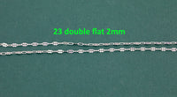 Sterling Silver Chain USA Made Paperclip Chains Satellite Bar Cable Rolo Oval Cuban Italian Figaro For Permanent Jewelry Made in USA 925 SS