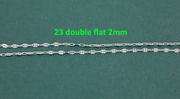 Sterling Silver Chain USA Made Paperclip Chains Satellite Bar Cable Rolo Oval Cuban Italian Figaro For Permanent Jewelry Made in USA 925 SS