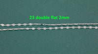 Sterling Silver Chain USA Made Paperclip Chains Satellite Bar Cable Rolo Oval Cuban Italian Figaro For Permanent Jewelry Made in USA 925 SS