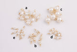 USA Gold Filled Permanent Jewelry Connectors Charms Pearl Connectors Real Gold Filled 2.5mm 6mm