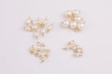 USA Gold Filled Permanent Jewelry Connectors Charms Pearl Connectors Real Gold Filled 2.5mm 6mm