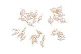 USA Gold Filled Permanent Jewelry Connectors Charms Pearl Connectors Real Gold Filled 2.5mm 6mm