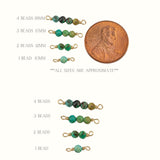 Solid Gold Connectors Birthstones Permanent Jewelry Connectors Connector Charms - Birthstone and gemstones