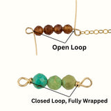 Solid Gold Connectors Birthstones Permanent Jewelry Connectors Connector Charms - Birthstone and gemstones