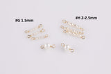 USA Gold Filled Permanent Jewelry Connectors Freshwater Pearl Connector 1420 Gold Filled 1.3mmx12mm 925 Sterling Silver