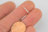 USA Gold Filled Permanent Jewelry Connectors Freshwater Pearl Connector 1420 Gold Filled 1.3mmx12mm 925 Sterling Silver
