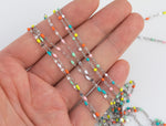 Stainless Steel Permanent Jewelry Enamel Chain Rolo Cable Paperclip Chain by Yard Stainless Steel Chain, Wholesale bulk Roll Chain Jewelry