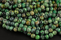 Natural Nevada Variscite 6mm 8mm 10mm Round Beads Real Genuine Gemstone 15.5" Strand