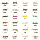 Gold filled Gemstone Satellite Chain Permanent Jewelry Connectors- Birthstone and gemstones- 50mm spacing- 2-4mm stone size- 10 feet or 50ft