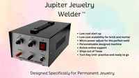 Permanent Jewelry Welder PRESET and READY to USE Jupiter Brand Arc Welder for Welding gold filled jump rings sterling silver jump rings