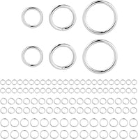 925 Sterling silver Jump Rings 22 Gauge 22 ga - 925 SS Made in USA - 3.5mm, 4mm, 5mm, 6mm - Click and Lock