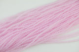 3mm Crystal Rondelle -2 or 5 or 10 STRANDS- Extra Fine-14 inches long about 100+ Beads - Pink Opal