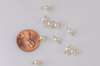 USA Gold Filled Permanent Jewelry Connectors Akoya Pearl Connectors Real Gold Filled 4mm