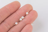 USA Gold Filled Permanent Jewelry Connectors Akoya Pearl Connectors Real Gold Filled4mm