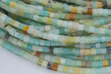 Natural Amazonite Beads 4mm Cube Beads Square Natural Untreated Gemstone Beads 15.5" Strand