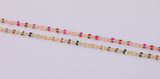 Dainty Multi color Enamel Rolo Cable Paperclip Chain by Yard, Link Cable Thick Elongate Chain, Wholesale bulk Roll Chain Jewelry