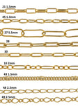 Gold Filled Chain by the Foot - USA Made Wholesale Chain - 14K Permanent Jewelry Chain Chains Perfect For Permanent Jewelry -Made in USA