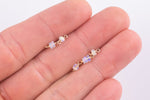 Gold filled or Sterling Silver Clear Permanent Jewelry Connectors- Ethiopian Opal