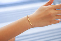 Star Sequin Disc Chain - 14K Gold Filled Chain by the Foot - USA Made - Perfect For Permanent Jewelry - Made in USA Permanent Jewelry Chain