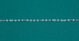 2.5mm Sterling silver Chain Double Flat Oval Paper Clip Chain