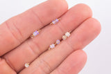 Gold filled or Sterling Silver Clear Permanent Jewelry Connectors- Ethiopian Opal