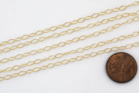 2.5x5mm ROUND or Flat Marquee Gold-filled Chain -Wholesale - USA Made gold filled