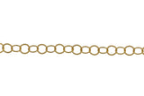 Gold Filled Flat or Round Chain, 3.4mm, Wholesale, BULK Low Price, Chain by foot Permanent Jewelry Chain