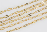 Gold Filled Double-Flat Chain by the Foot