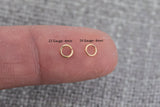 Wholesale- 3mm- 22GA Open 22 Gauge - 14/20 Gold FIlled- USA Made- Click and Lock Design- Perfect for Permanent Jewelry Jump Ring