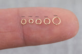 USA Gold Filled Jump Ring 24GA Open 24 ga Gauge GF 14/20 Gold Filled USA Made - 2mm 3mm 4mm 5mm Click and Lock Design- Perfect for Fine Work