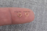 USA Gold Filled Jump Ring 24GA Open 24 ga Gauge GF 14/20 Gold Filled USA Made - 2mm 3mm 4mm 5mm Click and Lock Design- Perfect for Fine Work