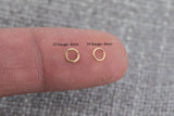 USA Gold Filled Jump Ring 24GA Open 24 ga Gauge GF 14/20 Gold Filled USA Made - 2mm 3mm 4mm 5mm Click and Lock Design- Perfect for Fine Work