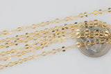 2.8 x 3.5mm Gold Filled Double-Flat Chain by the Foot