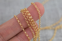 Gold Filled Rolo 2mm, Wholesale, USA Made, Chain by foot Permanent Jewelry Chain