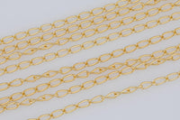 2.5mm Curb Gold-filled Chain by the foot- Wholesale- USA Made Permanent Jewelry Chain