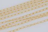 2.5mm Curb Gold-filled Chain by the foot- Wholesale- USA Made Permanent Jewelry Chain