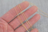 2.5mm Curb Gold-filled Chain by the foot- Wholesale- USA Made Permanent Jewelry Chain