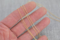 2.5mm Curb Gold-filled Chain by the foot- Wholesale- USA Made Permanent Jewelry Chain