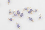 USA Gold Filled Permanent Jewelry Connectors Gemmy Tanzanite Connector 1420 Gold Filled 3mm 925 Sterling Silver