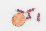USA Gold Filled Permanent Jewelry Connectors Gemmy Pink Ruby Connector 1420 Gold Filled 4mm 925 Sterling Silver