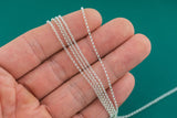 2.0 mm Sterling silver Rolo Round Chain