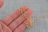 5.5mm Oval Chain Gold Fill Chain - Wholesale - By the Foot- 14/20 Permanent Jewelry Chain