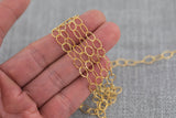 5.5mm Oval Chain Gold Fill Chain - Wholesale - By the Foot- 14/20 Permanent Jewelry Chain