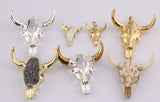Cow Heads Selection Buffalo Head Bison Bull Longhorns Texas UT Horns Texans Charm Cowhead Pendant Cow