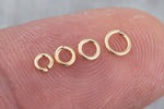 Wholesale- 3mm- 22GA Open 22 Gauge - 14/20 Gold FIlled- USA Made- Click and Lock Design- Perfect for Permanent Jewelry Jump Ring