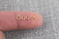 USA Gold Filled Jump Ring 22GA Open 22 Gauge GF - 14/20 Gold FIlled- USA Made Click and Lock Design- Perfect for Permanent Jewelry Jump Ring