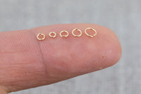 USA Gold Filled Jump Ring 24GA Open 24 ga Gauge GF 14/20 Gold Filled USA Made - 2mm 3mm 4mm 5mm Click and Lock Design- Perfect for Fine Work