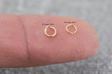 USA Gold Filled Jump Ring 24GA Open 24 ga Gauge GF 14/20 Gold Filled USA Made - 2mm 3mm 4mm 5mm Click and Lock Design- Perfect for Fine Work